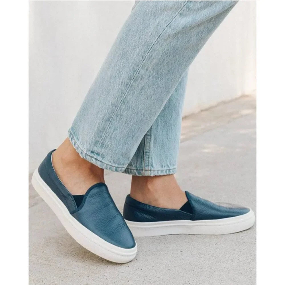 Soludos Sz.8 Navy Ibiza Slip On Sneaker